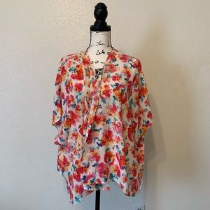 Forever21+ Floral Kimono Cardigan